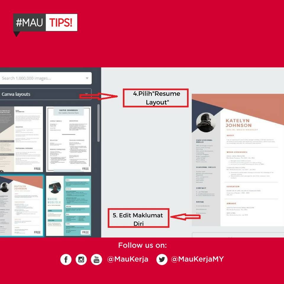 Ini 6 Langkah Mudah Buat Resume Guna Canva, Siap Boleh Pilih 'Layout' Lagi!